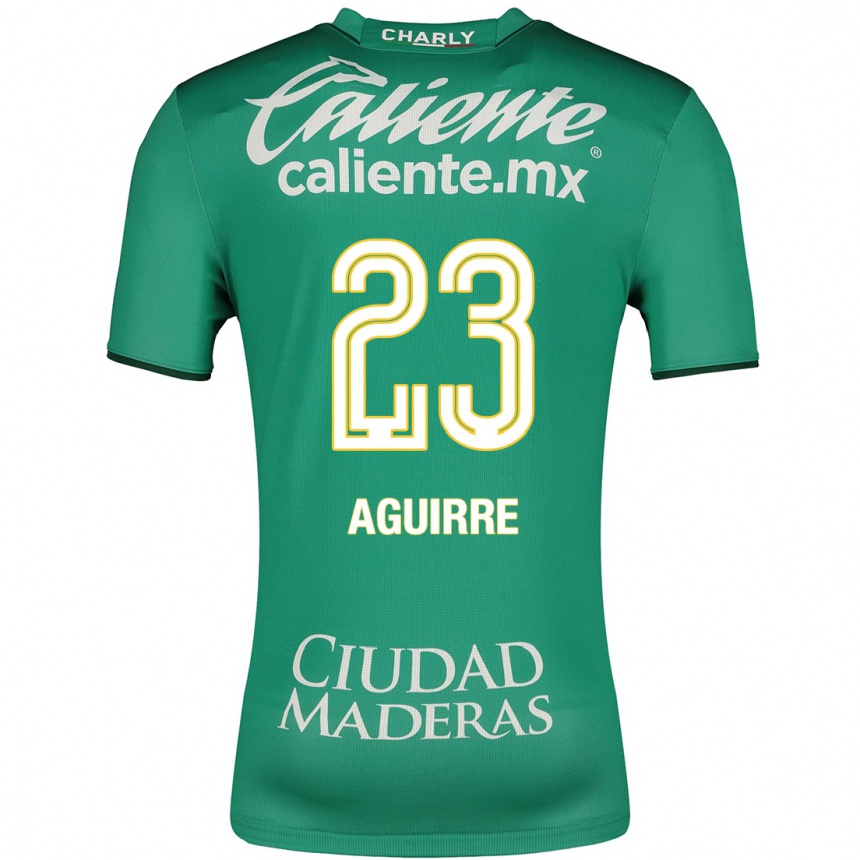 Kinder Fußball Zoe Aguirre #23 Grün Heimtrikot Trikot 2023/24 T-Shirt Luxemburg