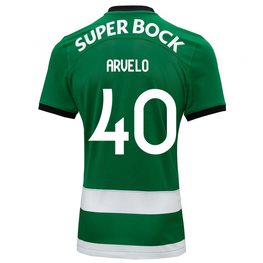 Kinder Fußball Adam Arvelo #40 Grün Heimtrikot Trikot 2023/24 T-Shirt Luxemburg