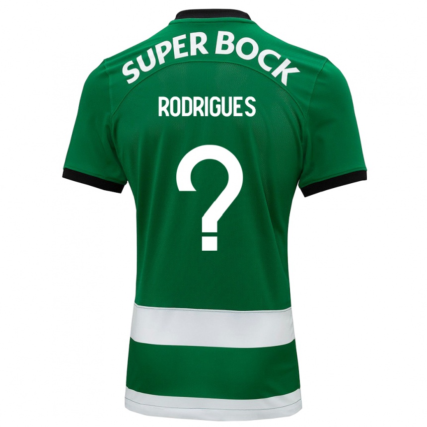 Kinder Fußball João Rodrigues #0 Grün Heimtrikot Trikot 2023/24 T-Shirt Luxemburg