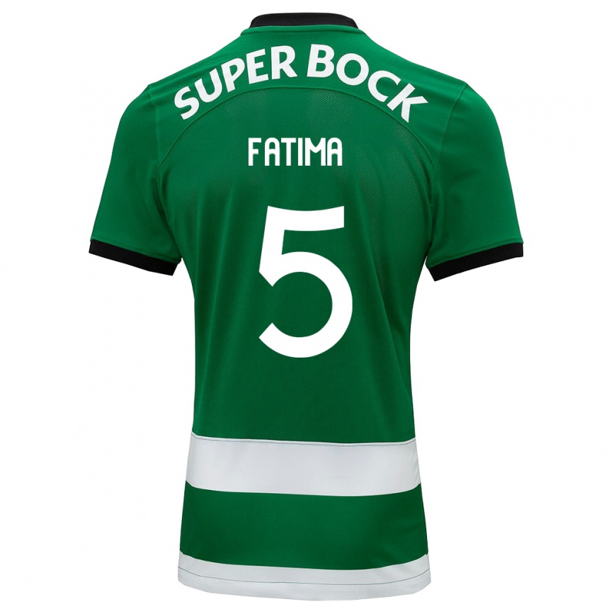 Kinder Fußball Francisca Fatima Aquino Dutra #5 Grün Heimtrikot Trikot 2023/24 T-Shirt Luxemburg