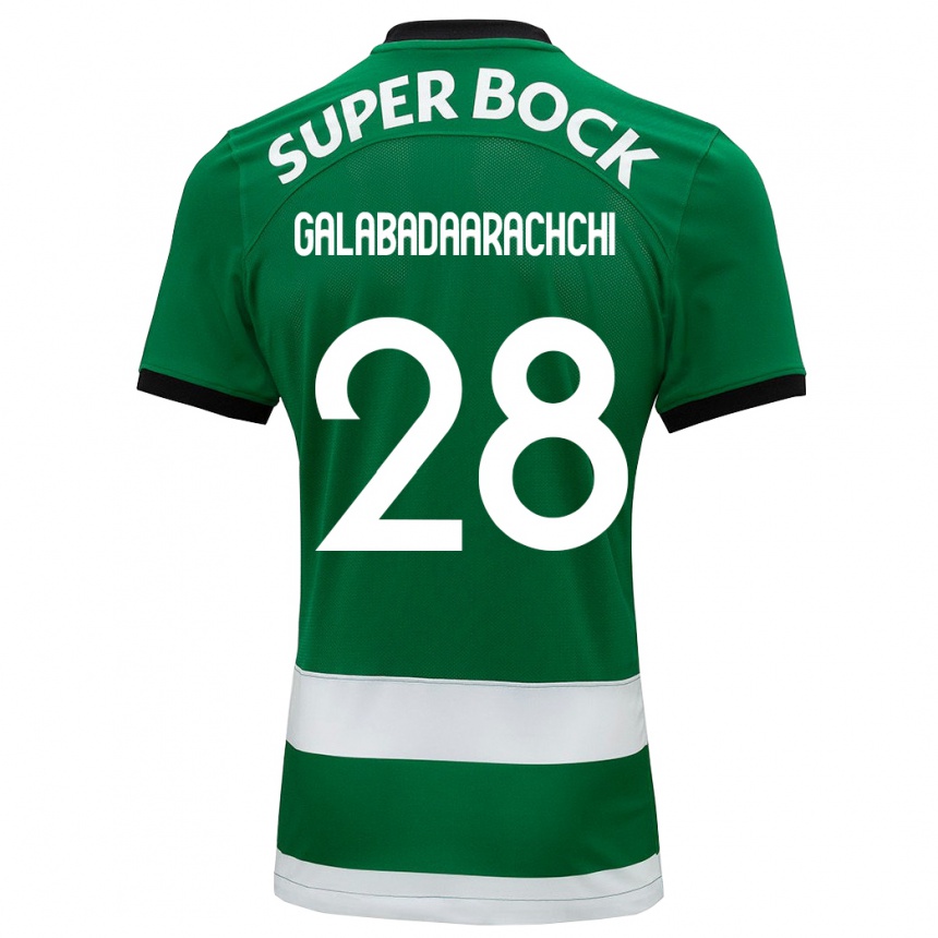 Kinder Fußball Jacinta Galabadaarachchi #28 Grün Heimtrikot Trikot 2023/24 T-Shirt Luxemburg