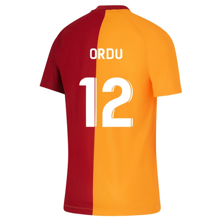 Kinder Fußball Atakan Ordu #12 Orangefarben Heimtrikot Trikot 2023/24 T-Shirt Luxemburg