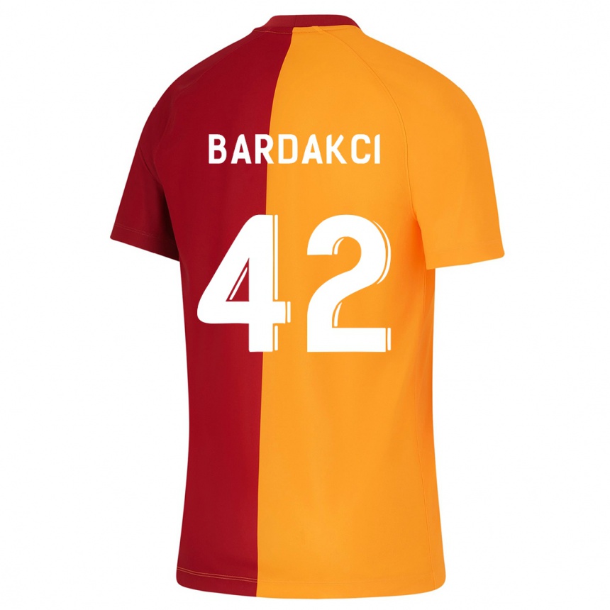 Kinder Fußball Abdülkerim Bardakcı #42 Orangefarben Heimtrikot Trikot 2023/24 T-Shirt Luxemburg