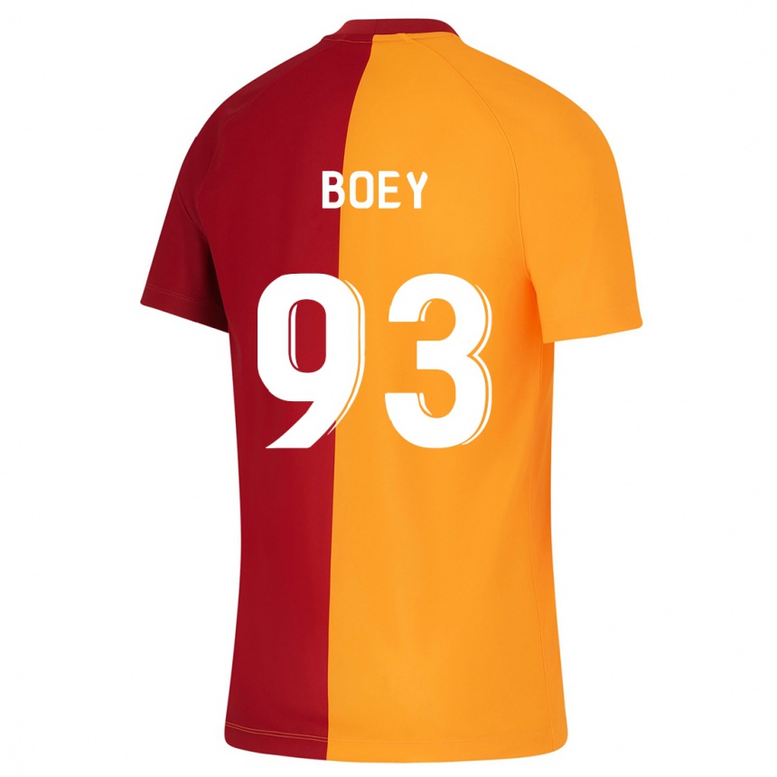 Kinder Fußball Sacha Boey #93 Orangefarben Heimtrikot Trikot 2023/24 T-Shirt Luxemburg