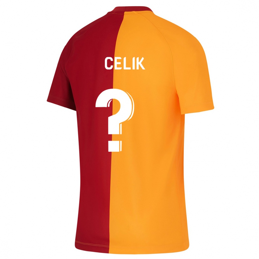 Kinder Fußball Berke Celik #0 Orangefarben Heimtrikot Trikot 2023/24 T-Shirt Luxemburg