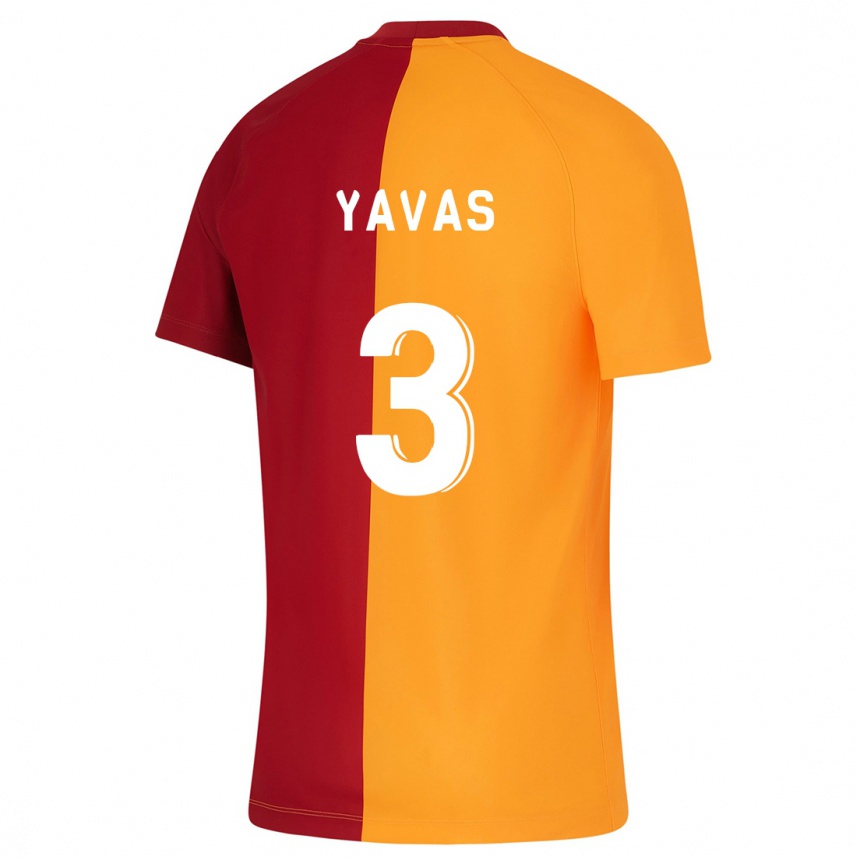 Kinder Fußball Arda Yavas #3 Orangefarben Heimtrikot Trikot 2023/24 T-Shirt Luxemburg