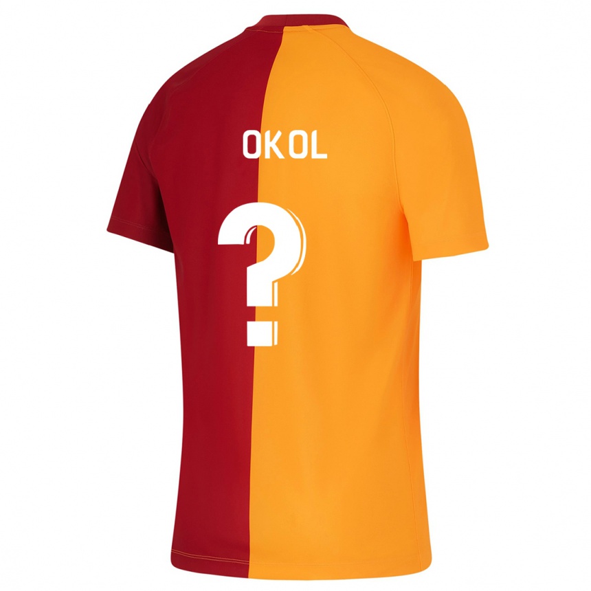 Kinder Fußball Umut Okol #0 Orangefarben Heimtrikot Trikot 2023/24 T-Shirt Luxemburg