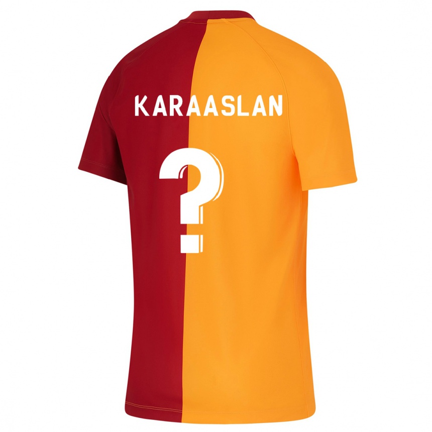 Kinder Fußball Ahmet Kerem Karaaslan #0 Orangefarben Heimtrikot Trikot 2023/24 T-Shirt Luxemburg