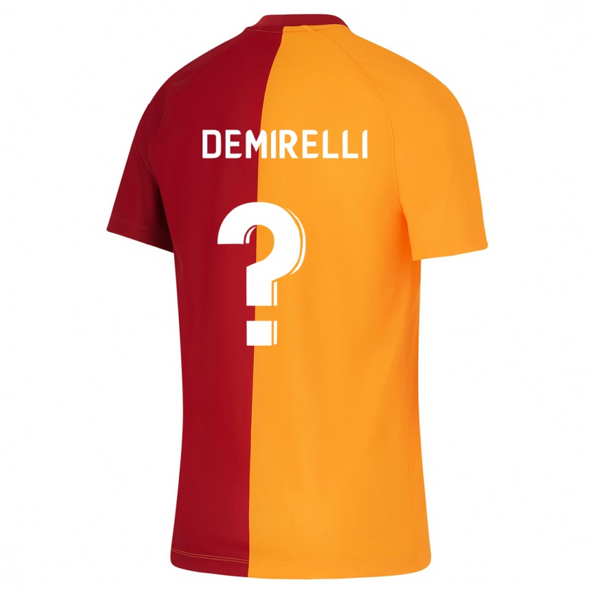 Kinder Fußball Ahmet Demirelli #0 Orangefarben Heimtrikot Trikot 2023/24 T-Shirt Luxemburg