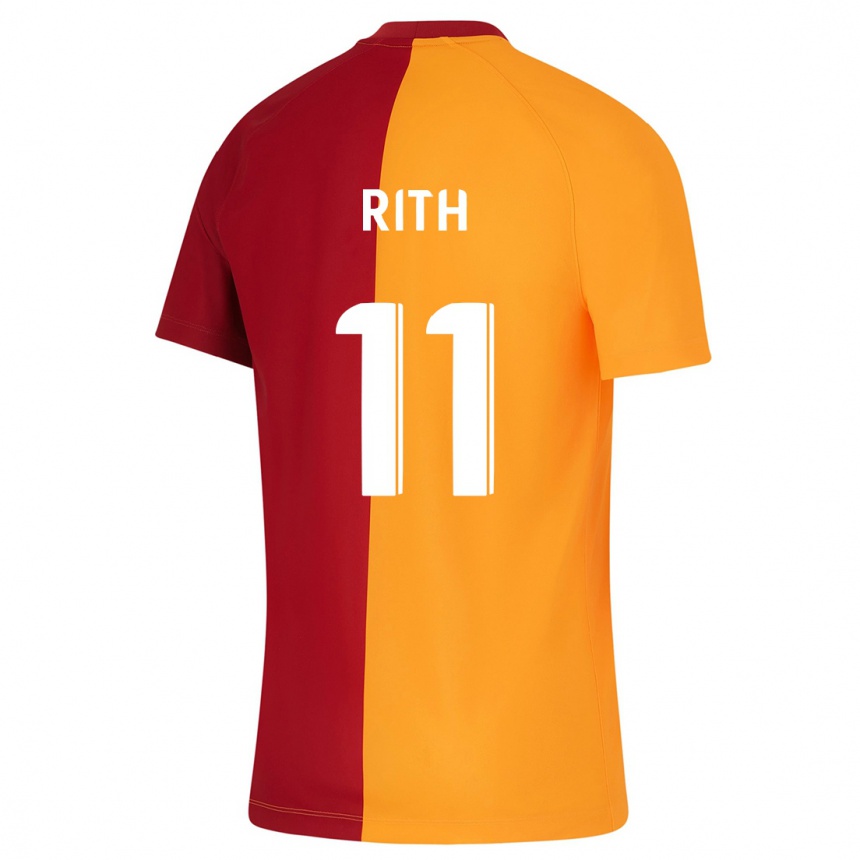 Kinder Fußball Monique Rith #11 Orangefarben Heimtrikot Trikot 2023/24 T-Shirt Luxemburg