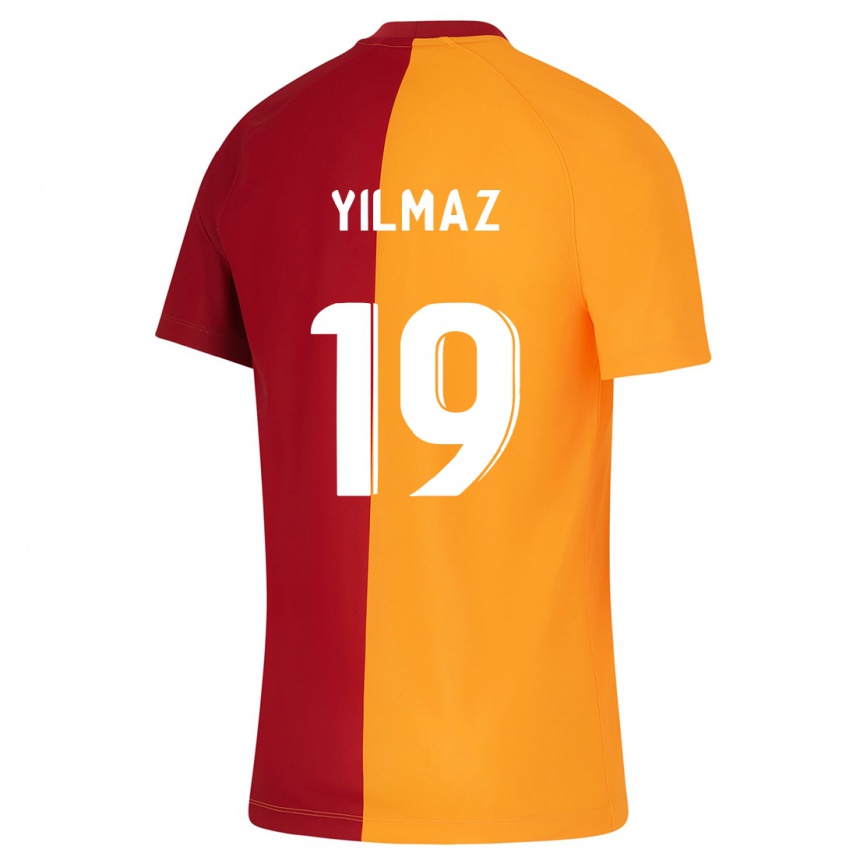 Kinder Fußball Zehra Yılmaz #19 Orangefarben Heimtrikot Trikot 2023/24 T-Shirt Luxemburg