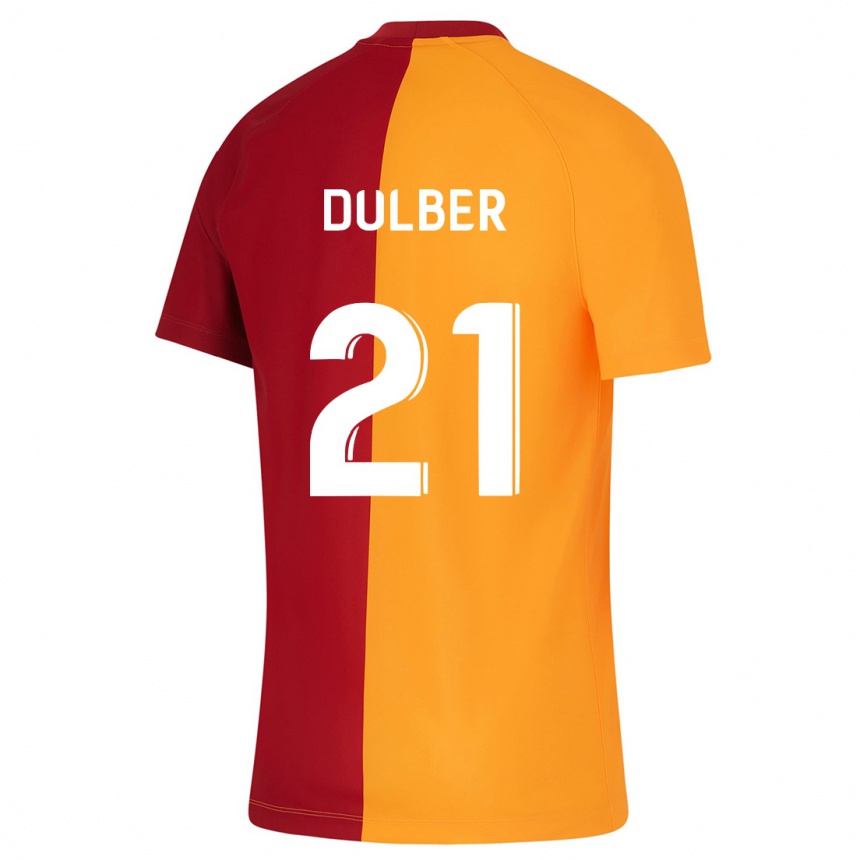 Kinder Fußball Didem Dülber #21 Orangefarben Heimtrikot Trikot 2023/24 T-Shirt Luxemburg