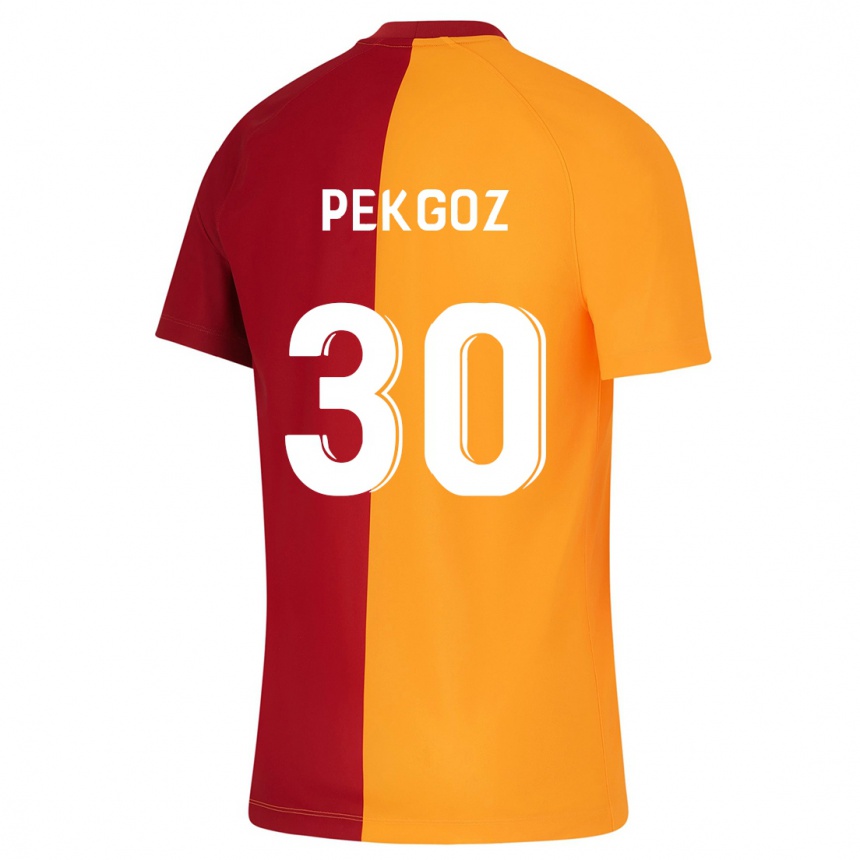 Kinder Fußball Berra Pekgöz #30 Orangefarben Heimtrikot Trikot 2023/24 T-Shirt Luxemburg