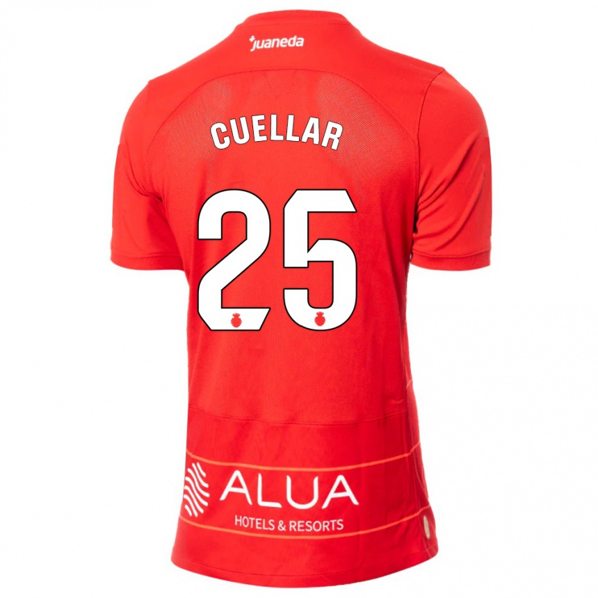 Kinder Fußball Iván Cuéllar #25 Rot Heimtrikot Trikot 2023/24 T-Shirt Luxemburg