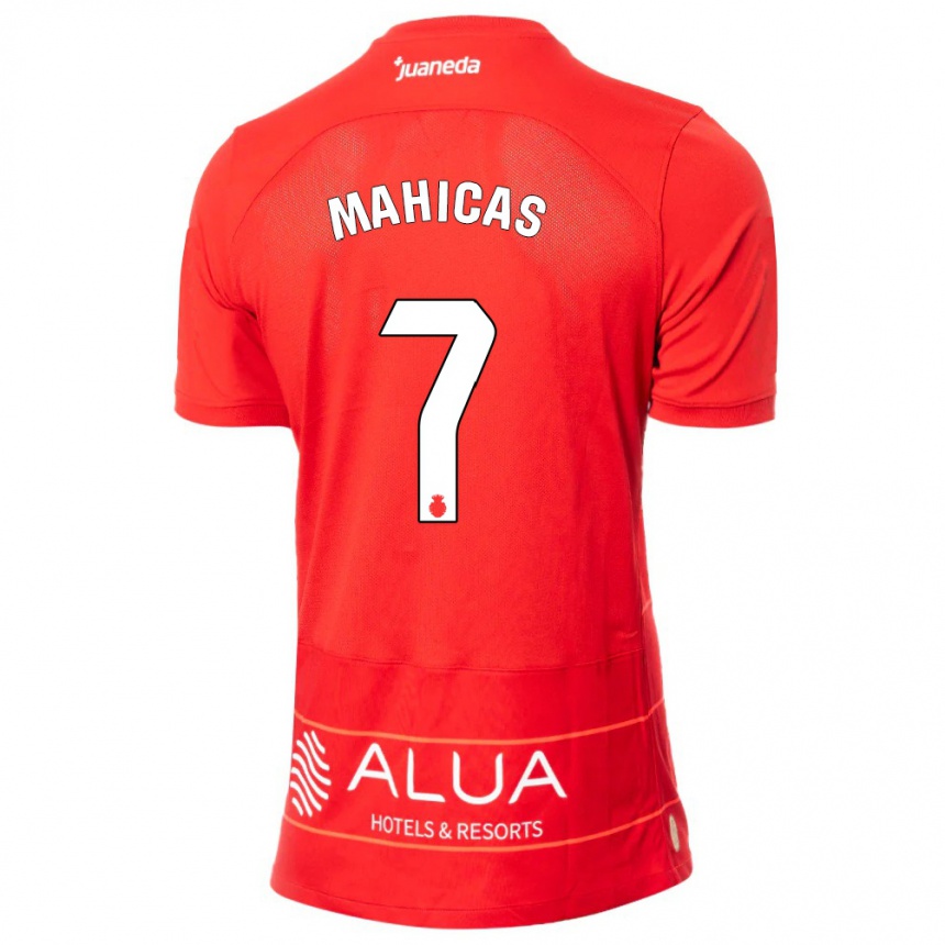 Kinder Fußball Julián Mahicas #7 Rot Heimtrikot Trikot 2023/24 T-Shirt Luxemburg