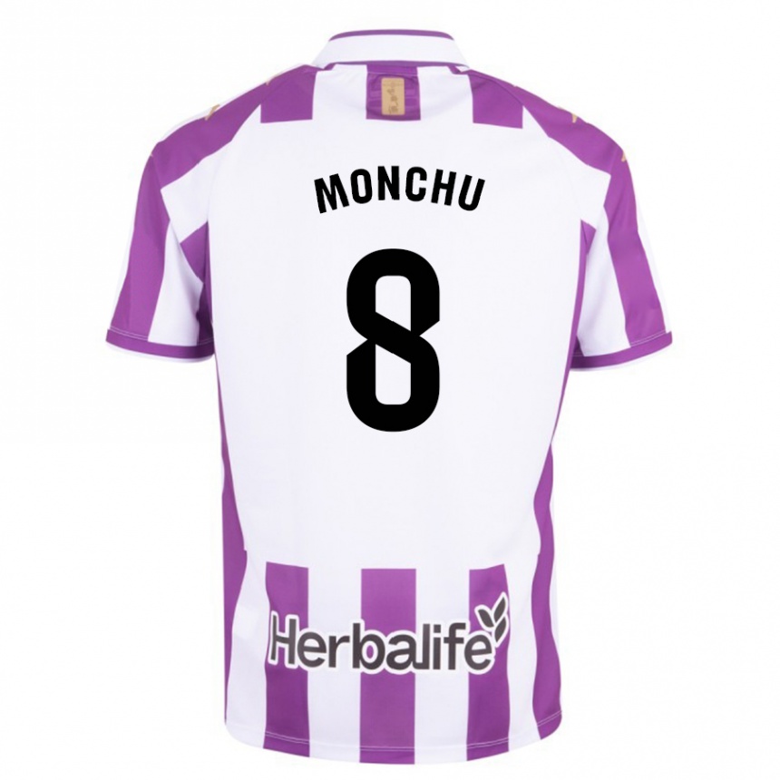 Kinder Fußball Monchu #8 Lila Heimtrikot Trikot 2023/24 T-Shirt Luxemburg