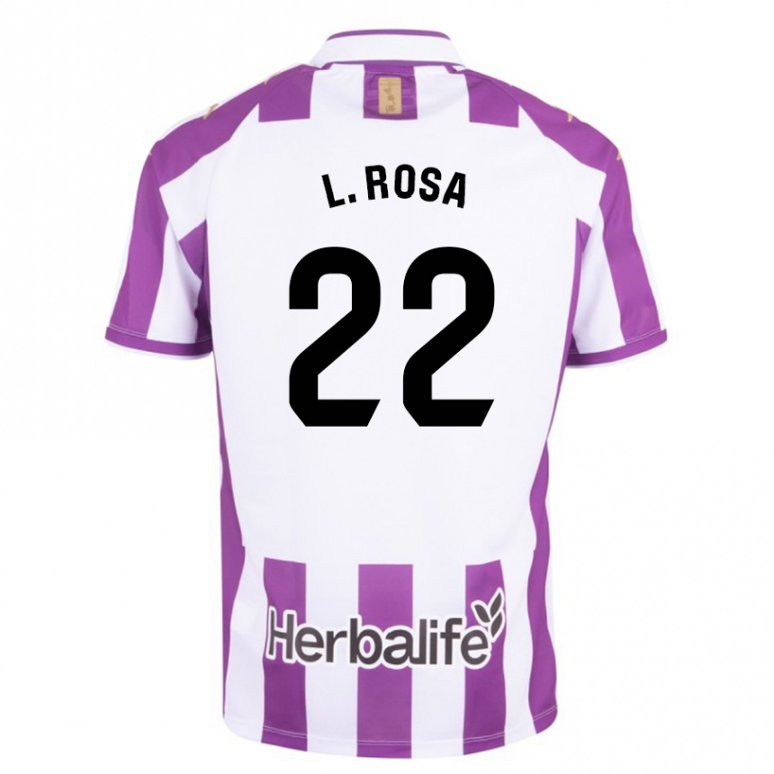 Kinder Fußball Lucas Rosa #22 Lila Heimtrikot Trikot 2023/24 T-Shirt Luxemburg