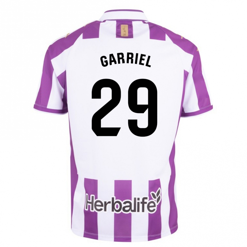 Kinder Fußball Iván Garriel #29 Lila Heimtrikot Trikot 2023/24 T-Shirt Luxemburg