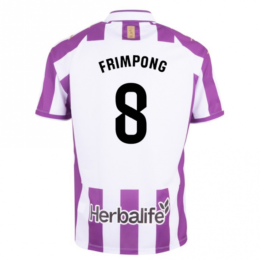 Kinder Fußball Eugene Frimpong #8 Lila Heimtrikot Trikot 2023/24 T-Shirt Luxemburg