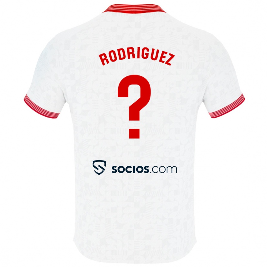 Kinder Fußball Carlos Rodríguez #30 Weiß Heimtrikot Trikot 2023/24 T-Shirt Luxemburg