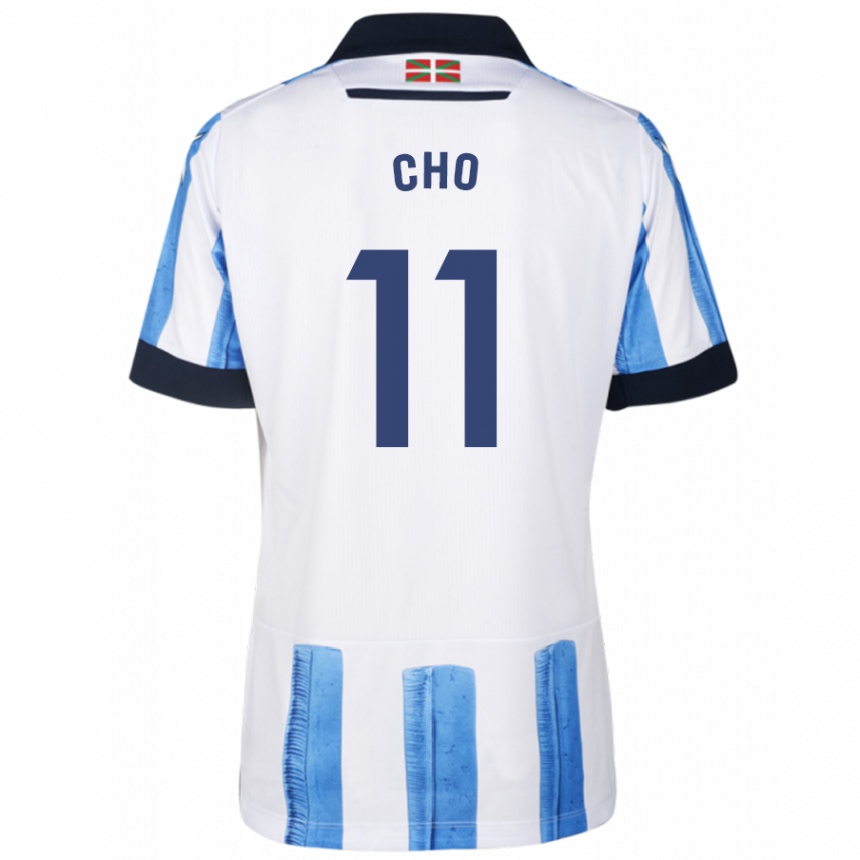 Kinder Fußball Mohamed-Ali Cho #11 Blau Weiss Heimtrikot Trikot 2023/24 T-Shirt Luxemburg