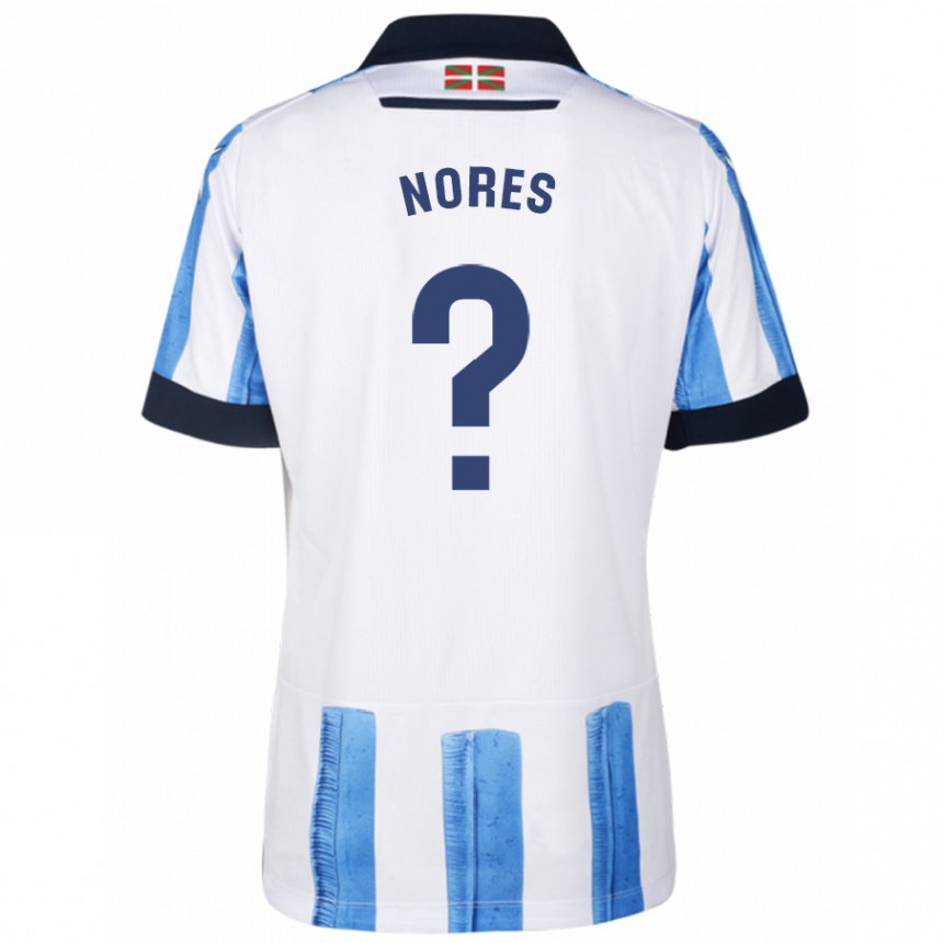 Kinder Fußball Alejandro Nores #0 Blau Weiss Heimtrikot Trikot 2023/24 T-Shirt Luxemburg