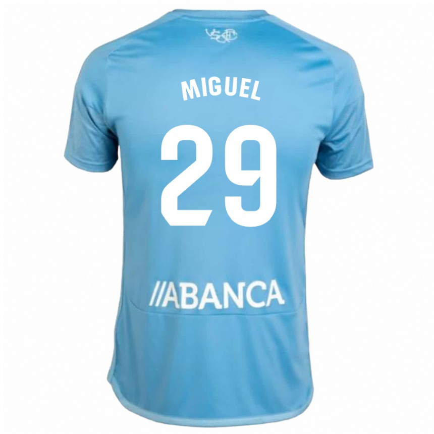 Kinder Fußball Miguel Rodríguez #29 Blau Heimtrikot Trikot 2023/24 T-Shirt Luxemburg