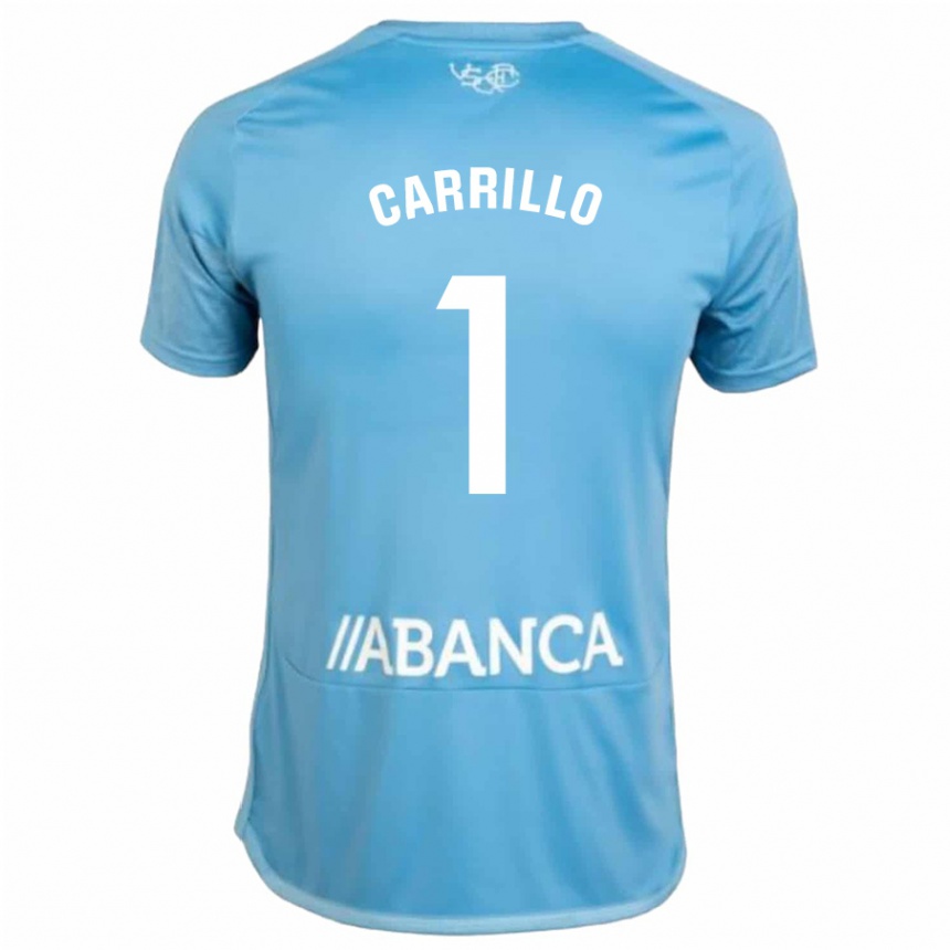 Kinder Fußball Coke Carrillo #1 Blau Heimtrikot Trikot 2023/24 T-Shirt Luxemburg