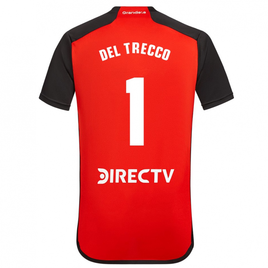 Kinder Fußball Martina Del Trecco #1 Rot Auswärtstrikot Trikot 2023/24 T-Shirt Luxemburg