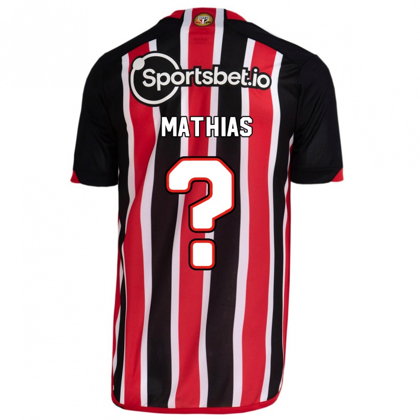 Kinder Fußball Leandro Mathias #0 Blau Rot Auswärtstrikot Trikot 2023/24 T-Shirt Luxemburg