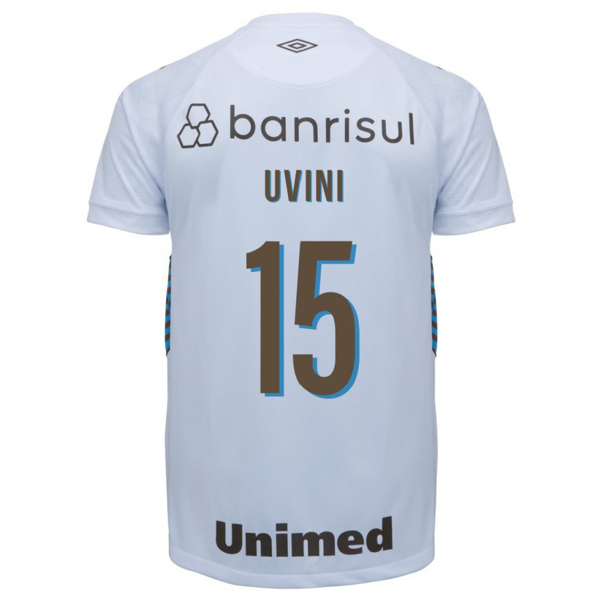 Kinder Fußball Bruno Uvini #15 Weiß Auswärtstrikot Trikot 2023/24 T-Shirt Luxemburg
