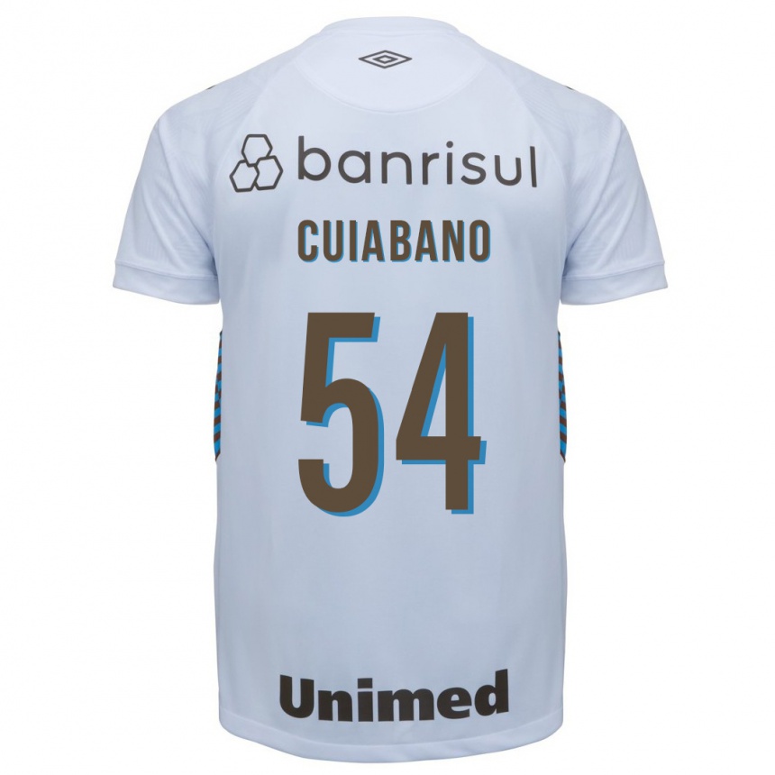 Kinder Fußball Cuiabano #54 Weiß Auswärtstrikot Trikot 2023/24 T-Shirt Luxemburg