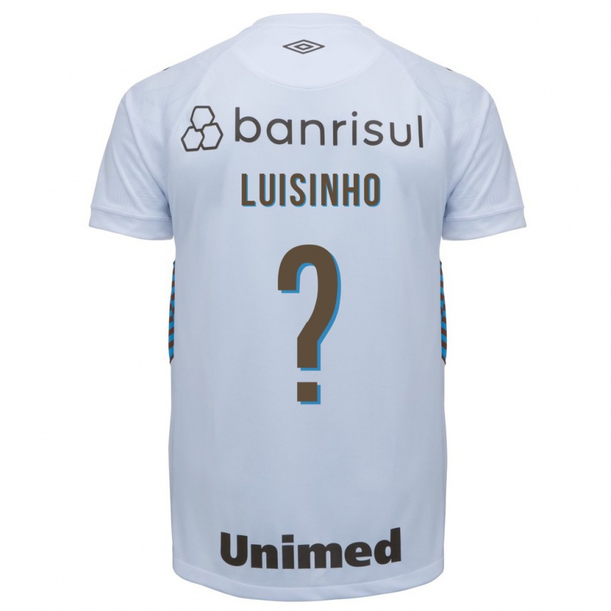 Kinder Fußball Luisinho #0 Weiß Auswärtstrikot Trikot 2023/24 T-Shirt Luxemburg