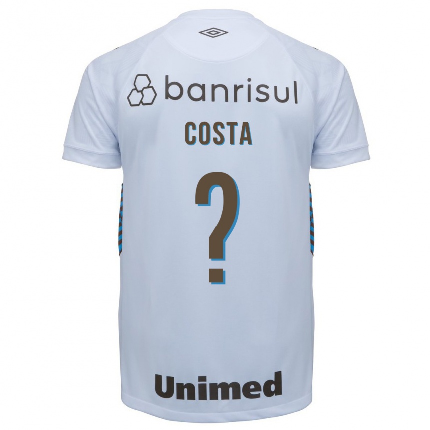 Kinder Fußball Wesley Costa #0 Weiß Auswärtstrikot Trikot 2023/24 T-Shirt Luxemburg