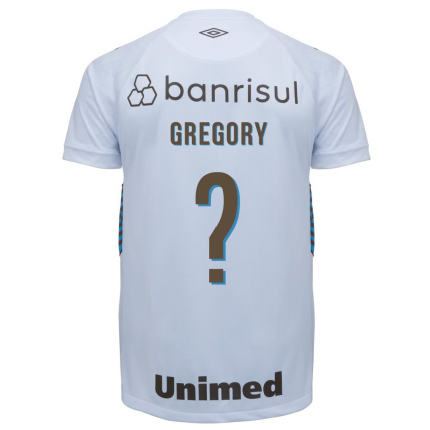 Kinder Fußball Gregory #0 Weiß Auswärtstrikot Trikot 2023/24 T-Shirt Luxemburg