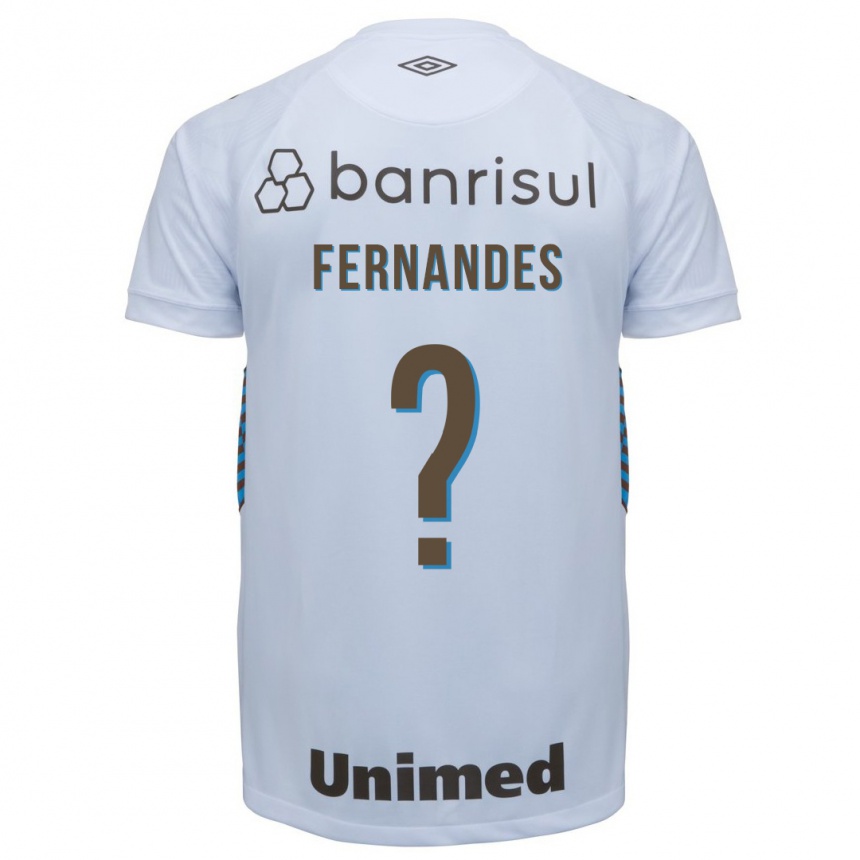 Kinder Fußball Nathan Fernandes #0 Weiß Auswärtstrikot Trikot 2023/24 T-Shirt Luxemburg