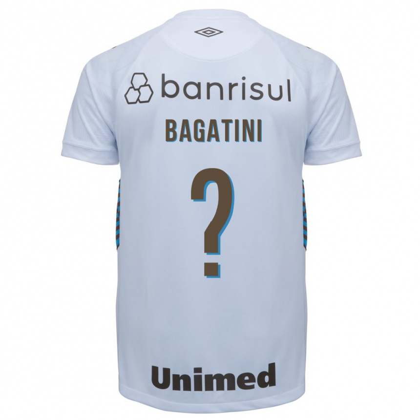 Kinder Fußball Gustavo Bagatini #0 Weiß Auswärtstrikot Trikot 2023/24 T-Shirt Luxemburg