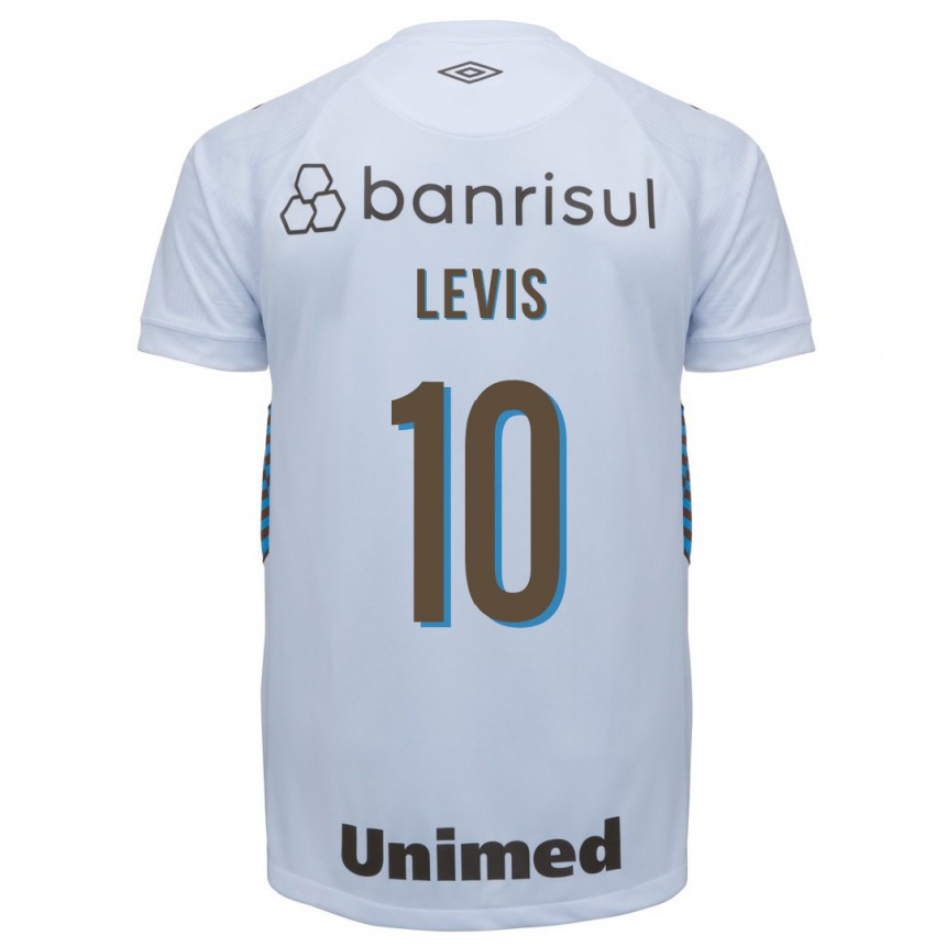 Kinder Fußball Rafa Levis #10 Weiß Auswärtstrikot Trikot 2023/24 T-Shirt Luxemburg