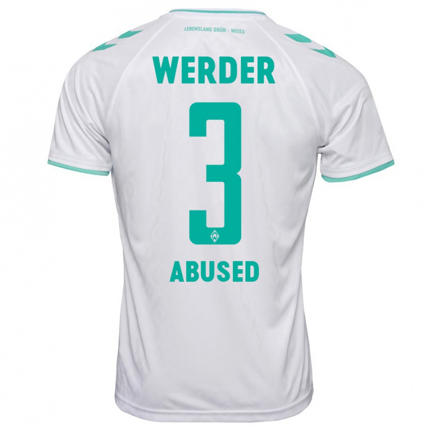 Kinder Fußball Dlges Abused #3 Weiß Auswärtstrikot Trikot 2023/24 T-Shirt Luxemburg