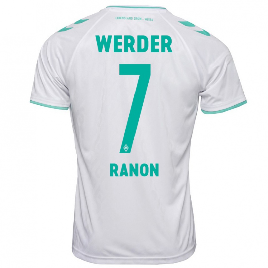 Kinder Fußball Yuval Ranon #7 Weiß Auswärtstrikot Trikot 2023/24 T-Shirt Luxemburg