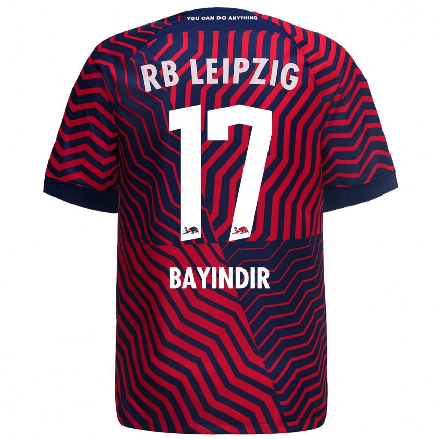 Kinder Fußball Aris Bayindir #17 Blau Rot Auswärtstrikot Trikot 2023/24 T-Shirt Luxemburg