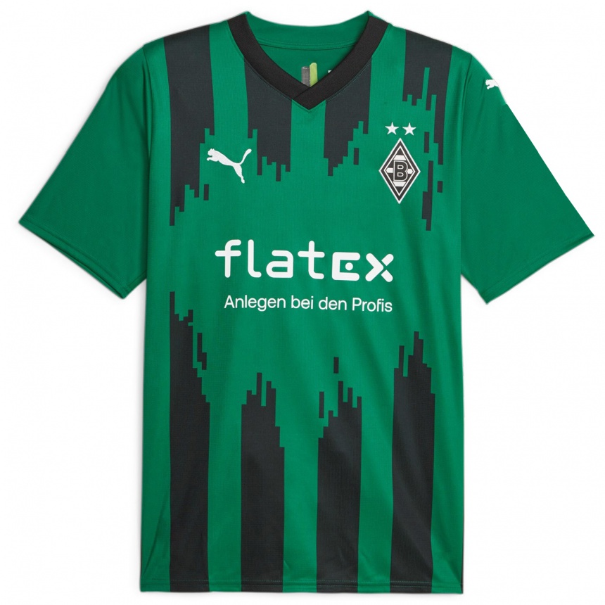 Kinder Fußball Fabio Chiarodia #2 Schwarz Grün Auswärtstrikot Trikot 2023/24 T-Shirt Luxemburg
