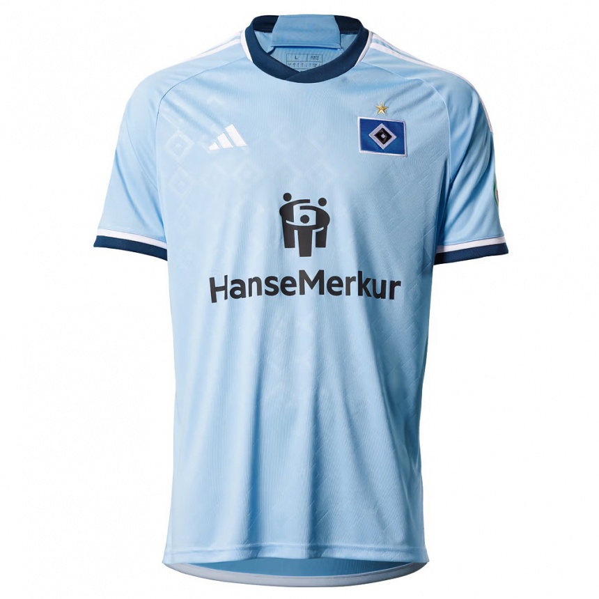 Kinder Fußball William Mikelbrencis #2 Blau Auswärtstrikot Trikot 2023/24 T-Shirt Luxemburg