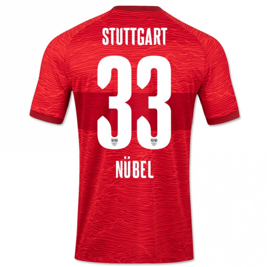 Kinder Fußball Alexander Nübel #33 Rot Auswärtstrikot Trikot 2023/24 T-Shirt Luxemburg