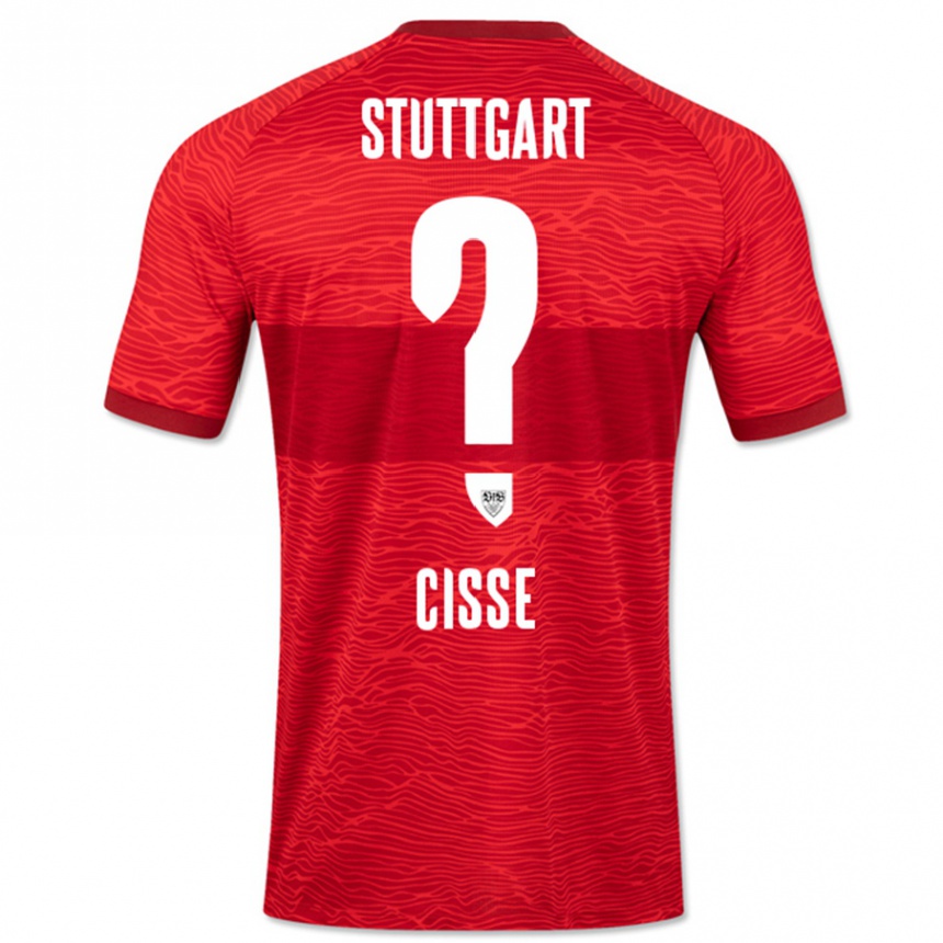 Kinder Fußball Momo Cissé #0 Rot Auswärtstrikot Trikot 2023/24 T-Shirt Luxemburg