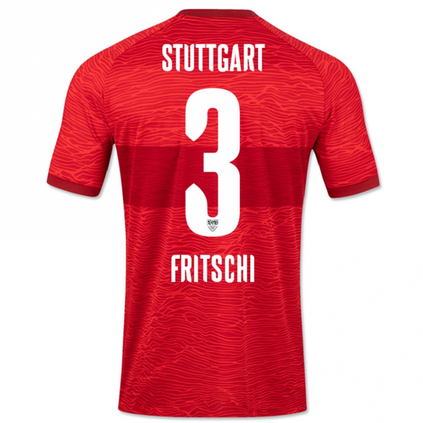 Kinder Fußball Paulo Fritschi #3 Rot Auswärtstrikot Trikot 2023/24 T-Shirt Luxemburg