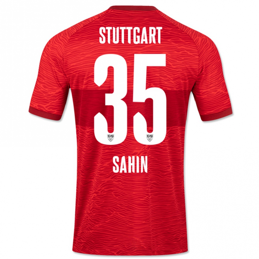 Kinder Fußball Mehmet Sahin #35 Rot Auswärtstrikot Trikot 2023/24 T-Shirt Luxemburg