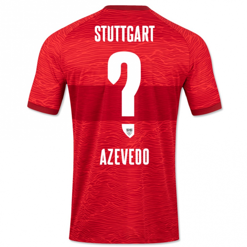 Kinder Fußball Alexandre Azevedo #0 Rot Auswärtstrikot Trikot 2023/24 T-Shirt Luxemburg