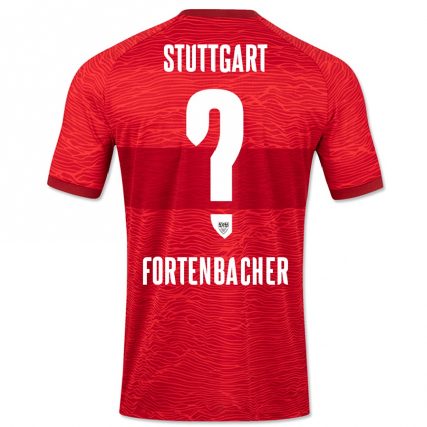 Kinder Fußball Jannik Fortenbacher #0 Rot Auswärtstrikot Trikot 2023/24 T-Shirt Luxemburg