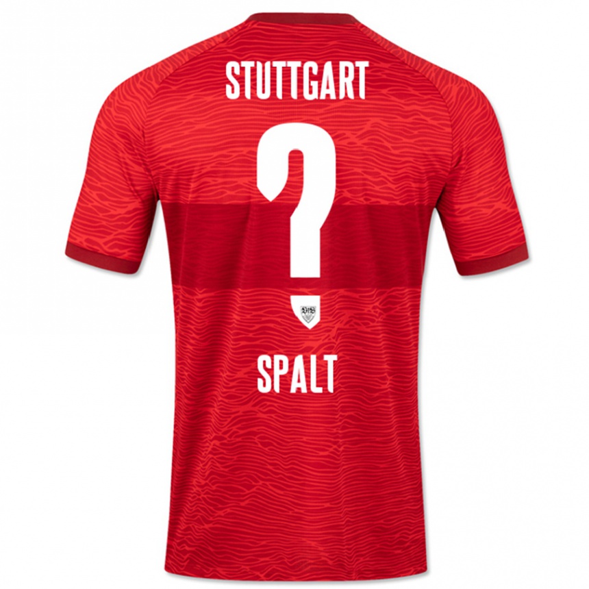 Kinder Fußball Yanik Spalt #0 Rot Auswärtstrikot Trikot 2023/24 T-Shirt Luxemburg